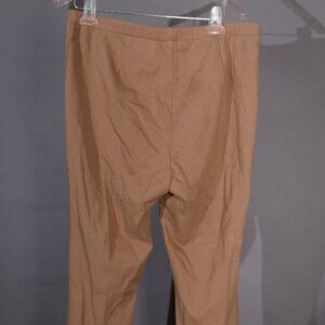 Women's beige straight-leg trousers or pull-on pants - Size L